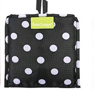BeeGreen Reusable Grocery Bags Foldable & Lightweight polka dots